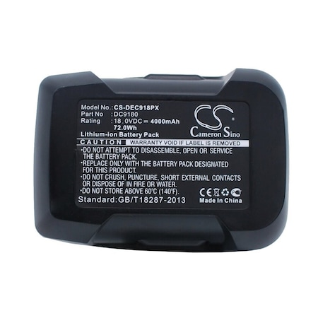 Bsc Preferred Dewalt DCD925 DCD925B2 DCD925KA DCD925N 4000mAh Power Tool Replacement Battery CS-DEC918PX